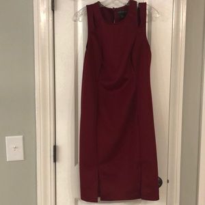 Wine red sleeveless dress. Size 2x